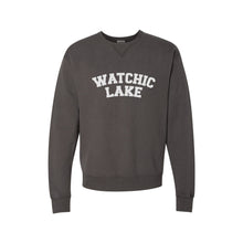 Load image into Gallery viewer, Custom Varsity Lake Pigment Dyed Crew Sweatshirt
