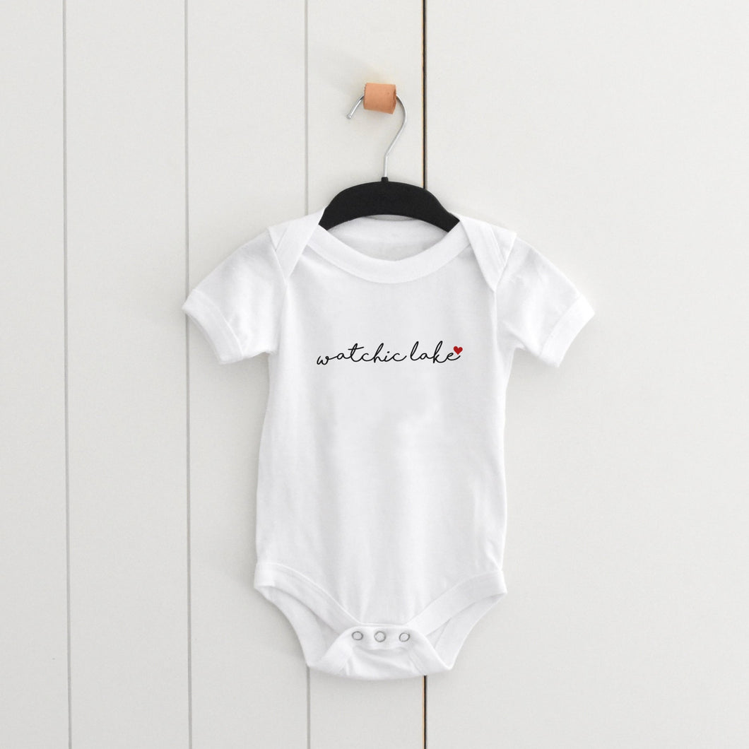 Custom Lake Love Baby Onesie