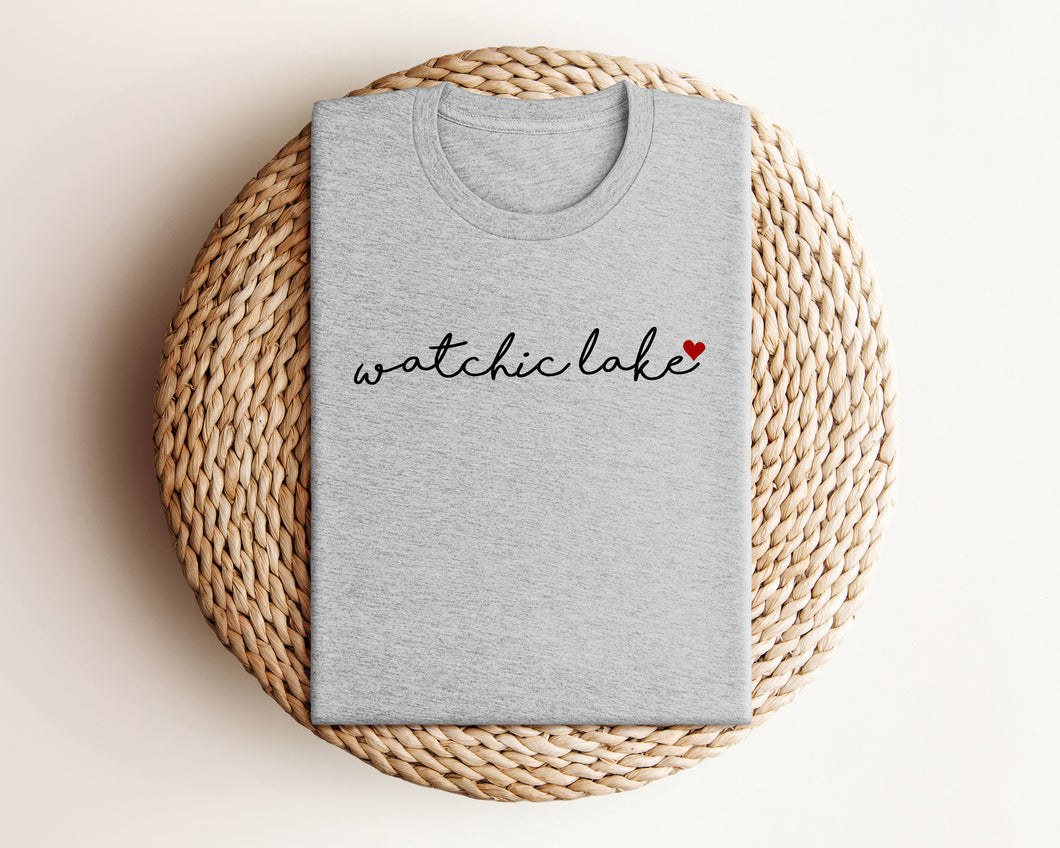 Custom Lake Love T-Shirt - Watchic Lake