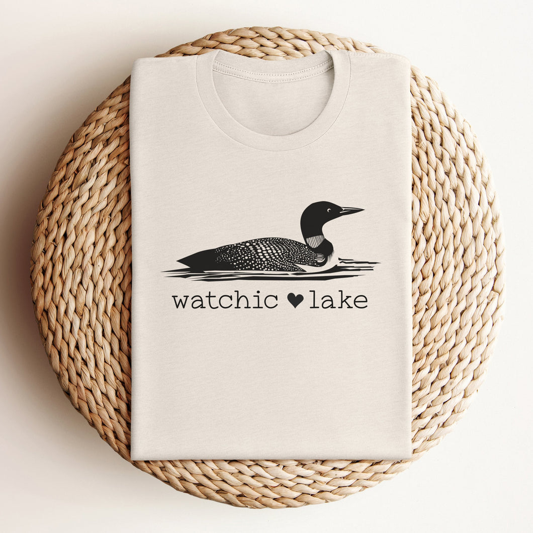 Custom Loon T-Shirt - Watchic Lake